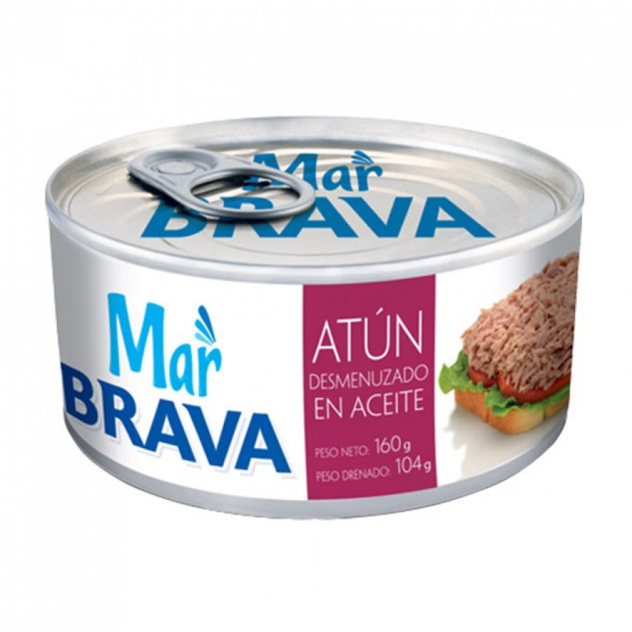 Atun Mar Brava Desmenuzado En Aceite x160gr